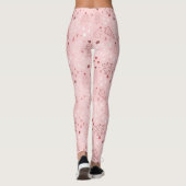 Leggings voor kerstboompatronen roze roze (Achterkant)