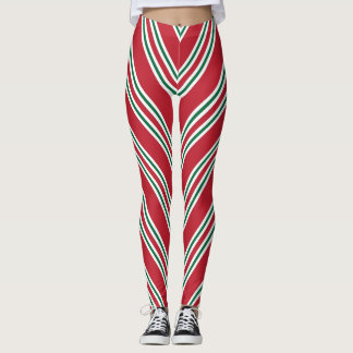 Leggings voor kerstfeestdagen met snoepriet