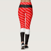 Leggings voor kerstkostuum rode kleur (Achterkant)