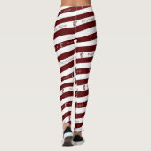 Leggings voor kerstmis met snoepsuikerriet (Achterkant)