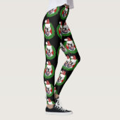 Leggings voor kerstwitte boxer-hondenkunst (Rechts)