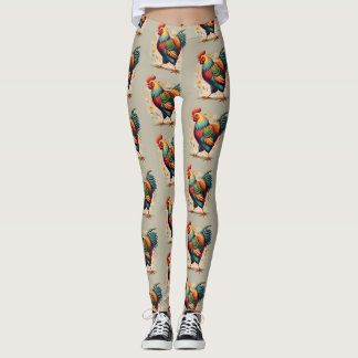 Leggings voor kippenprint