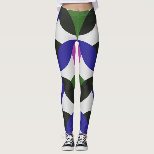 Leggings voor kleurrijke curven (Voorkant)
