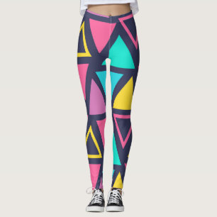Leggings voor kleurrijke geometrische driehoeken