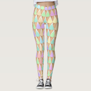 Leggings voor lentepastel-ijs afdrukken