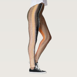 Leggings voor Oranje en bruine Abstracte dans