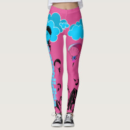 Leggings voor Pixie-sceneratie met scherven roze