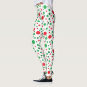 Leggings voor Red Green White Kerstfeestdag (Links)