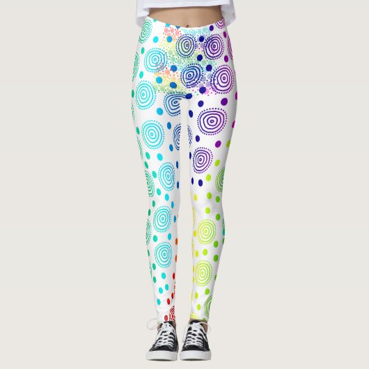 Leggings voor regenboogcirkels (Voorkant)