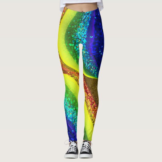 Leggings voor regenbooglittering (Voorkant)