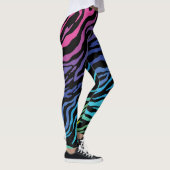 Leggings voor regenboogzebraafdruk (Rechts)