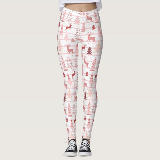 Leggings voor rendieren en kerstbomen (Voorkant)