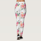 Leggings voor roze bloemen (Achterkant)