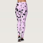 Leggings voor roze Dalmatische printers (Achterkant)