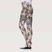 Leggings voor roze florale oefeningen (Links)