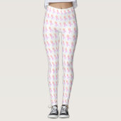 Leggings voor roze koolstofbewustmaking (Voorkant)