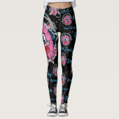 Leggings voor roze muziekmonster (Voorkant)
