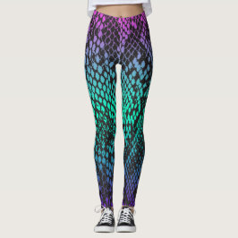 Leggings voor snakeskin met meerdere kleuren