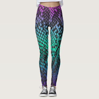 Leggings voor snakeskin met meerdere kleuren