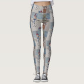 Leggings voor Sneeuwman en Kerstmis (Voorkant)