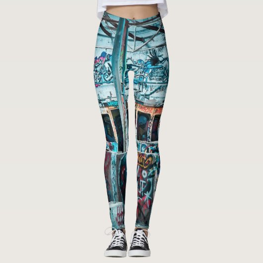 Leggings voor straatkunst Graffiti (Voorkant)