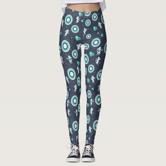 Leggings voor Vrouw met hart en kop (Voorkant)