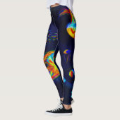 leggings voor vrouwen op maat " orca playground " (Links)