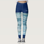 Leggings voor waterreflectie met Fake Blue Shorts (Voorkant)