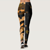 Leggings voor zwart-wit en Camo Star (Achterkant)