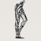 Leggings voor zwarte en witte tijger (Rechts)
