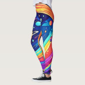 Leggings Vortex arc-en-ciel cosmique (Gauche)