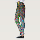 Leggings Vortex des Jambes de couleurs (Gauche)