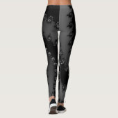 Leggings Vortex foncé fractal (Dos)