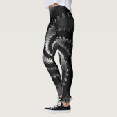 Leggings Vortex foncé fractal (Gauche)