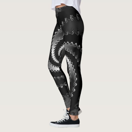 Leggings Vortex foncé fractal (Gauche)