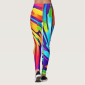 Leggings Vortex vibrant dans le tourbillon artistique (Dos)