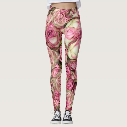Leggings Vos roses roses (Devant)