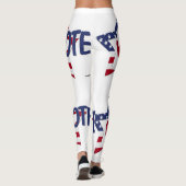 Leggings Vote Avec Coche Et Étoile (Dos)