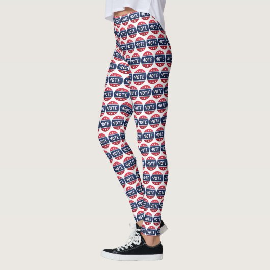 Leggings VOTE I Voted Sticker 2020 Election Day USA Voting (Gauche)