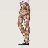 Leggings Votre chiot chien animal de compagnie motif photo  (Gauche)