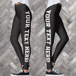 Leggings Votre conception faite sur commande des textes vos
