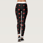 Leggings (Votre nom) Coeurs d'indicateur Trinidad sur (Votr (Dos)