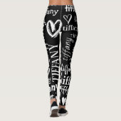 Leggings Votre nom Motif texte personnalisé (Dos)