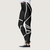 Leggings Voyage B et W de triangle (Gauche)