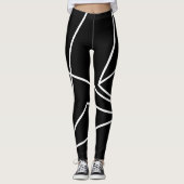 Leggings Voyage B et W de triangle (Devant)