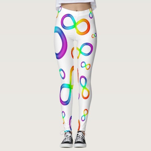 Leggings Voyage coloré infini de l'autisme (Devant)