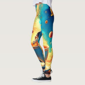 Leggings Voyage Cosmique du Café de l'Astronaute (Gauche)