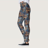 Leggings Voyage de Noël du Cocker Spaniel (Gauche)