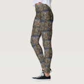Leggings Voyage de Noël festif Keeshond (Gauche)