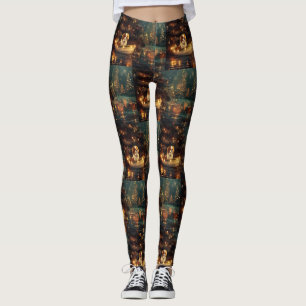 Leggings Voyage festif de Noël japonais Chin